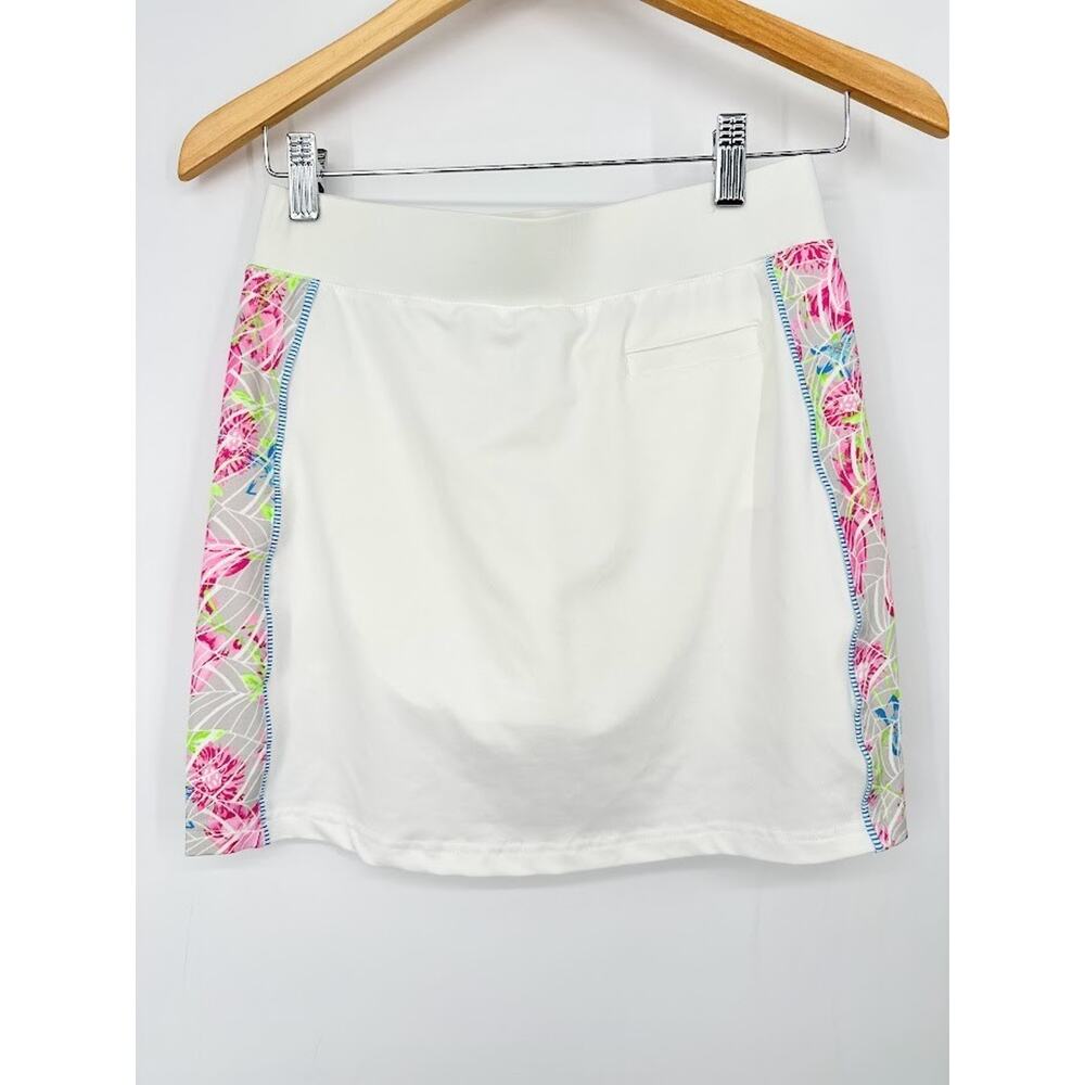 Pebble Beach Size‎ Large Dry Luxe Performance Skort Skirt White Hawaiian Tennis